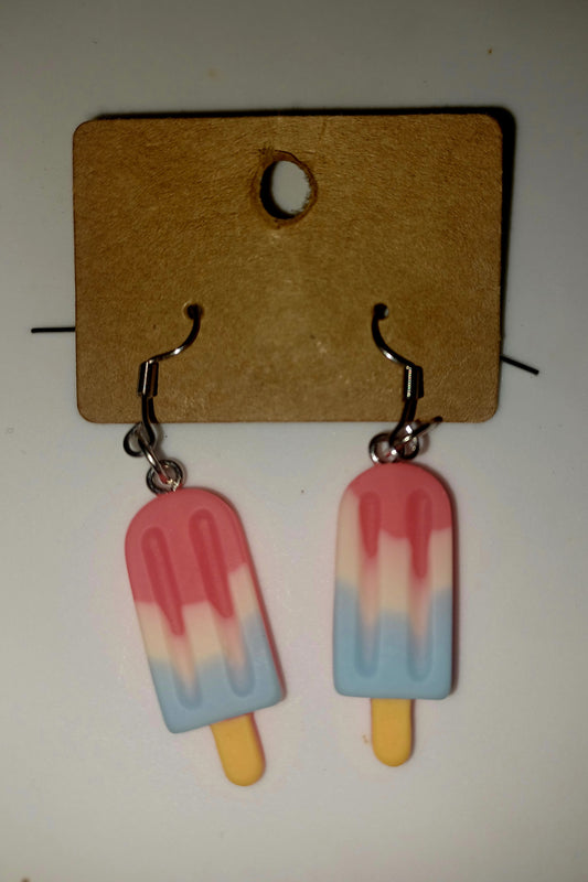 Pink, White, and Blue Popsicle